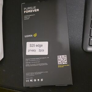 S25 Edge Privacy Screen Protector - Black